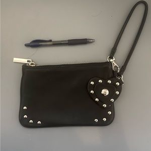 Tory Burch black Hailey wristlet EUC